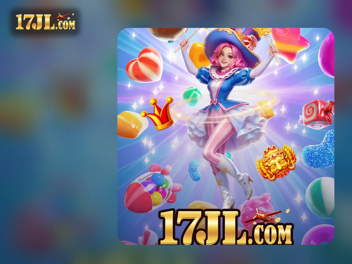 17JL app download visual featuring candy witch promotional wallpaper