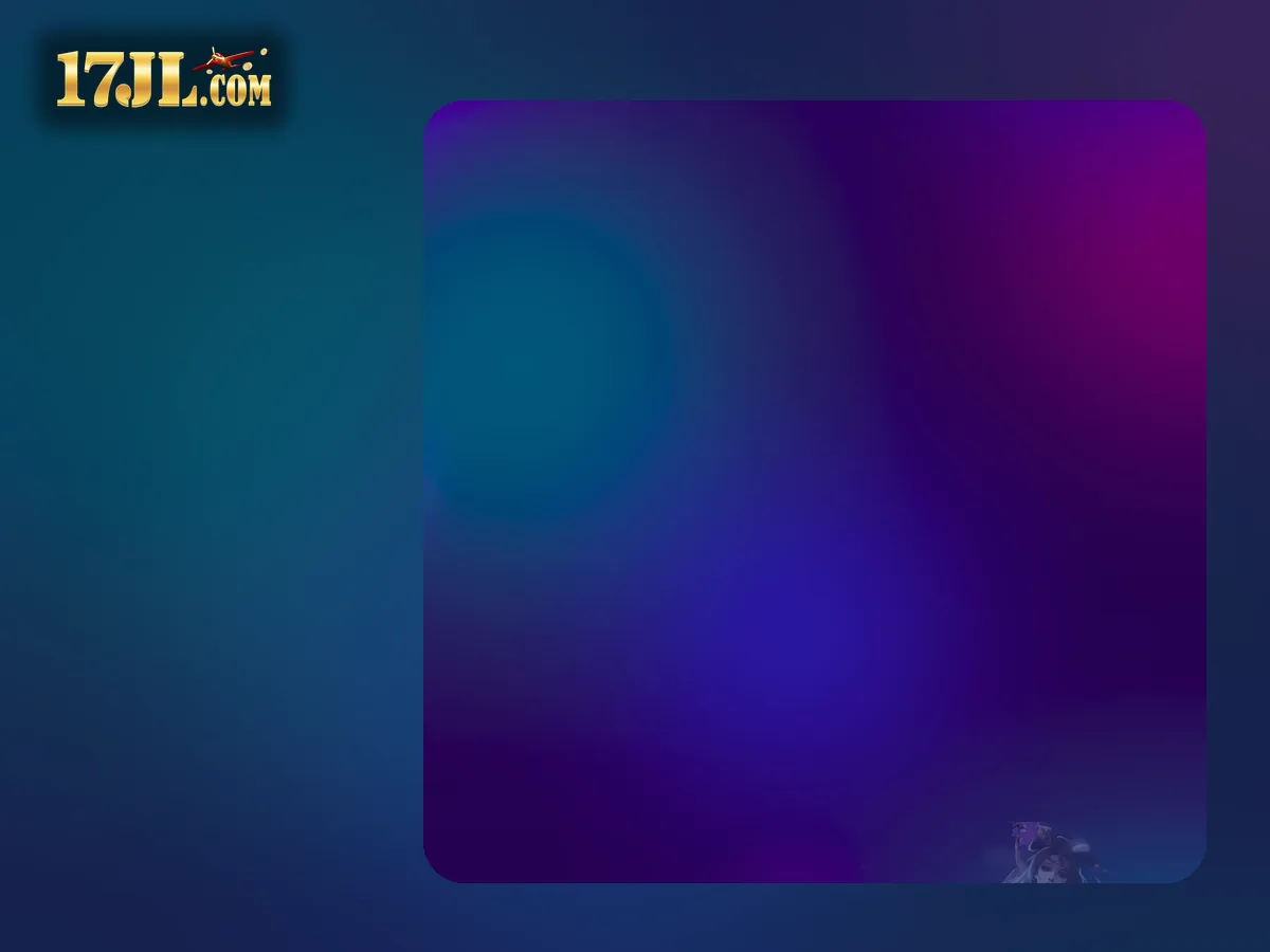17JL gaming platform visual featuring Purple and blue 17JL casino page background